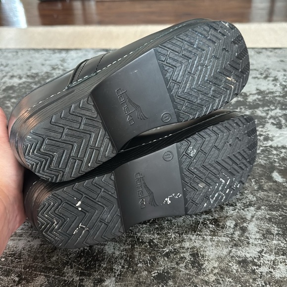 Dansko Black Leather Professional Clogs Size 41 - Picture 5 of 6